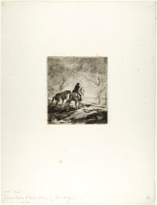 Viajero a Caballo de Charles Emile Jacque