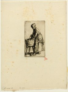 Lavandera de Charles Emile Jacque