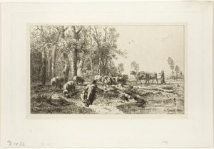 Invierno de Charles Emile Jacque