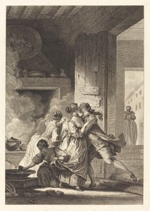 Nunca se Piensa en Todo de Charles Emmanuel Patas after Jean Honoré Fragonard