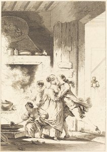 Nunca se Piensa en Todo de Charles Emmanuel Patas after Jean Honoré Fragonard