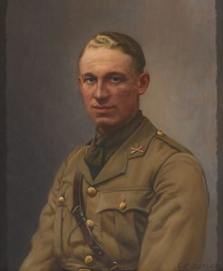 Teniente A L Bobby, Cuerpo de Ametralladoras y el Regimiento de Middlesex, circa 1917