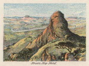 Sudáfrica: Krantz Kop, Natal (litografía en color)