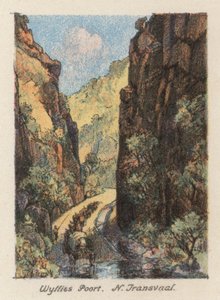 Sudáfrica: Wyllies Poort, N Transvaal (litografía en color) de Charles Ernest Peers