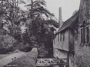 Ightham Mote (foto en blanco y negro) de Charles Essenhigh Corke