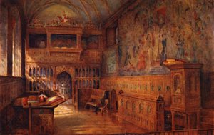 Casa Knole: La Capilla (litografía en color)