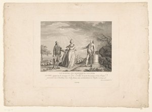 Regreso de Jacques Necker, 1788
Le rappel de Monsieur Necker (título en el objeto) de Charles Etienne Gaucher
