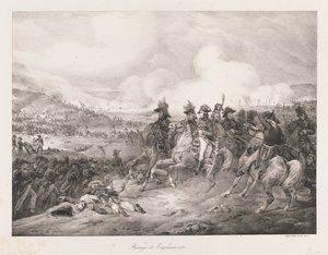 Cruzando el Iagliomento, principios del siglo XIX de Charles Etienne Pierre Motte