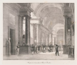 Entrando en Berlín, principios del siglo XIX de Charles Etienne Pierre Motte
