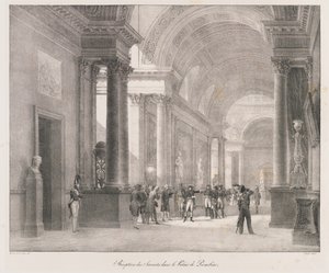 Recepción de los sabios, principios del siglo XIX de Charles Etienne Pierre Motte