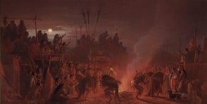 La danza del búfalo de Charles Ferdinand Wimar
