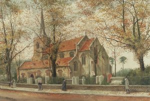 Vista de la Iglesia de Santa María, Stoke Newington de Charles Francis
