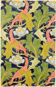 Diseño para lino impreso, impreso por G.O. y J.Baker, c.1893 de Charles Francis Annesley Voysey