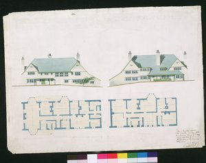Casa a construir en Gartmel Fell Gillhead, Windermere para J.W. Buckley Esquire, 1899 de Charles Francis Annesley Voysey