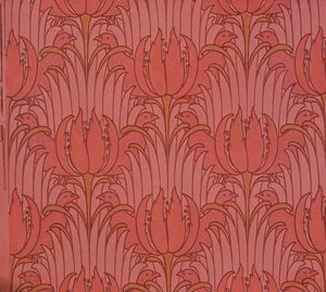 Papel pintado diseñado por Voysey, Victorian