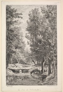 Un arroyo en el valle de Mondois de Charles Francois Daubigny