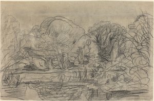 Un Estanque en el Bosque de Charles Francois Daubigny