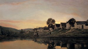 Un pueblo cerca de Bonnieres, 1861 de Charles Francois Daubigny