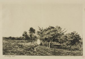 Manzanos en Auvers de Charles Francois Daubigny