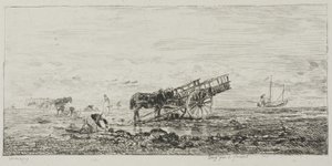 Playa en Villerville de Charles Francois Daubigny