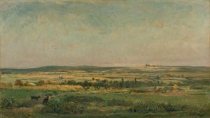 cosecha de granos de Charles Francois Daubigny