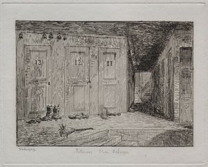 Interior of an Inn de Charles Francois Daubigny