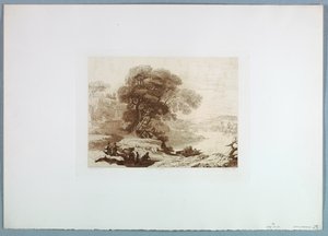 Paisaje (después de Claude Lorrain) de Charles Francois Daubigny