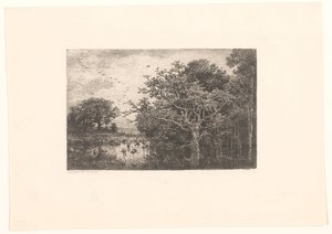 Moeras conoció a ooievaars El pantano de las cigüeñas de Charles Francois Daubigny