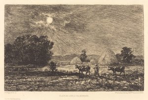 Luz de Luna en Valmondois de Charles Francois Daubigny
