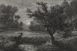 Salida de la luna en el Valle de Andilly