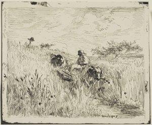 Camino a Través del Campo de Trigo de Charles Francois Daubigny