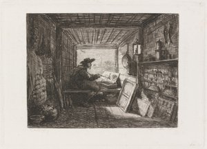 Estudio en el barco de Charles Francois Daubigny