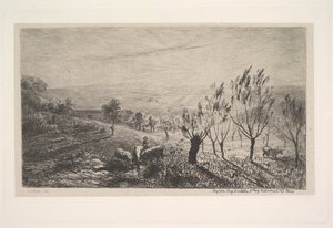 Amanecer, 1850 de Charles Francois Daubigny
