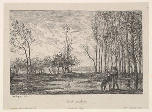 Atardecer de Charles Francois Daubigny