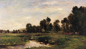 El valle de Arques, Sena Marítimo de Charles Francois Daubigny
