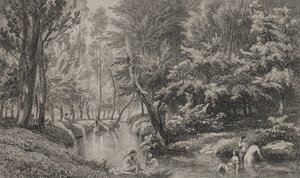 Los bañistas de Charles Francois Daubigny