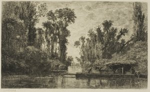 El ferry de Bezons de Charles Francois Daubigny