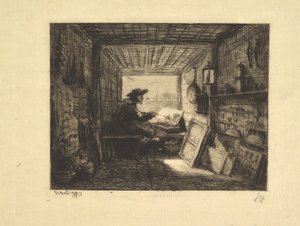 El Estudio del Barco, de la serie Viaje en Barco de Charles Francois Daubigny