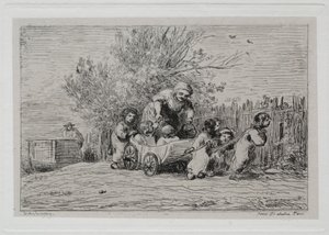 The Boat Trip: Heritage of the Cart (Los niños con el carro) de Charles Francois Daubigny