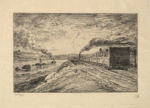 La Partida, 1861 de Charles Francois Daubigny