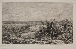 La vendimia, 1865 de Charles Francois Daubigny