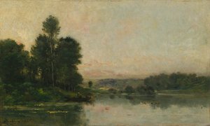 Las laderas de Méry-sur-Oise, frente a Auvers, 1873 de Charles Francois Daubigny