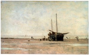 La Orilla del Mar, finales de 1860s principios de 1870s de Charles Francois Daubigny