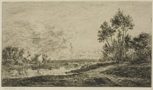 El Sena en Port-Maurin de Charles Francois Daubigny