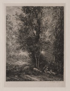 El pastor y la pastora de Charles Francois Daubigny