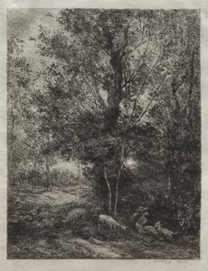 El pastor y la pastora de Charles Francois Daubigny