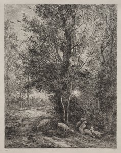 El pastor y la pastora de Charles Francois Daubigny