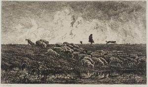 La Lluvia de Charles Francois Daubigny