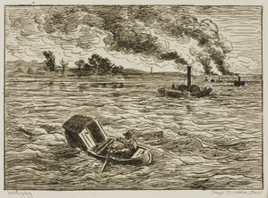 Los barcos de vapor de Charles Francois Daubigny