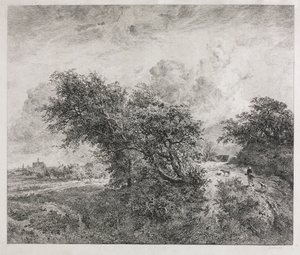 El Matorral, 1855 de Charles Francois Daubigny